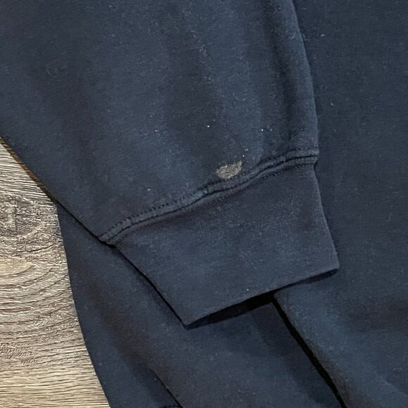 Vintage Y2K Western Michigan Broncos Sweatshirt Black Embroidered - Men's XL - Picture 2 of 7